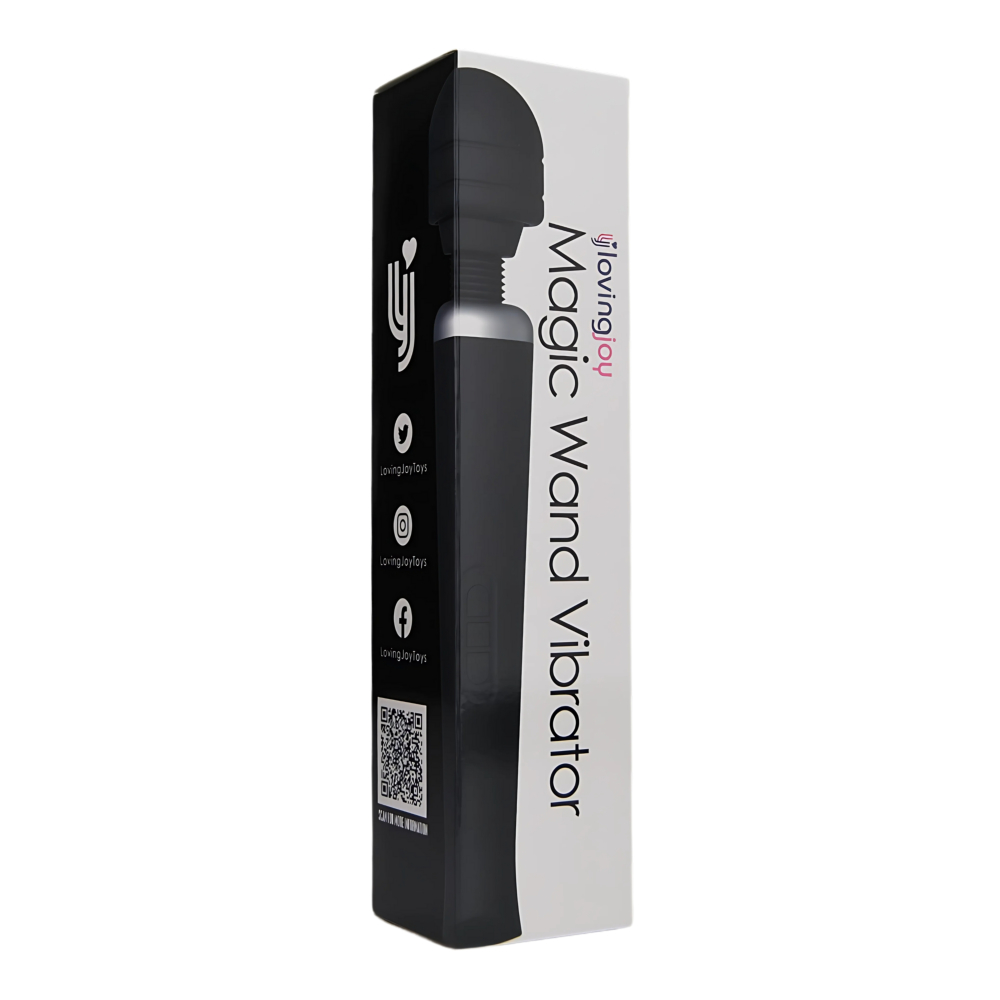 n12458-loving-joy-rechargeable-magic-wand-vibrator-black-pkg-1